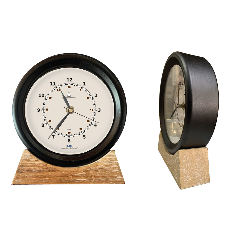 Horloge Imex Marine Poser Avec Support En Bois