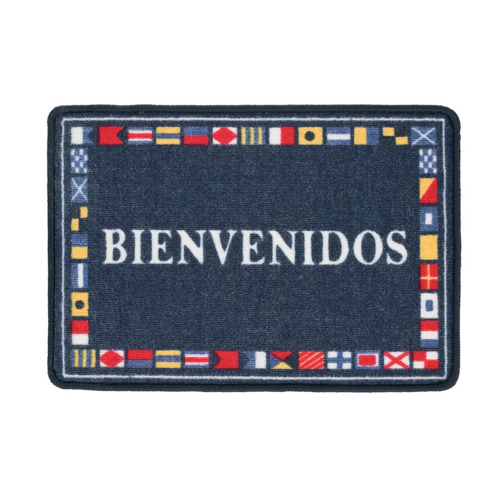 INTERNATIONAL SIGNAL CODE BATH MAT "BIENVENIDOS"