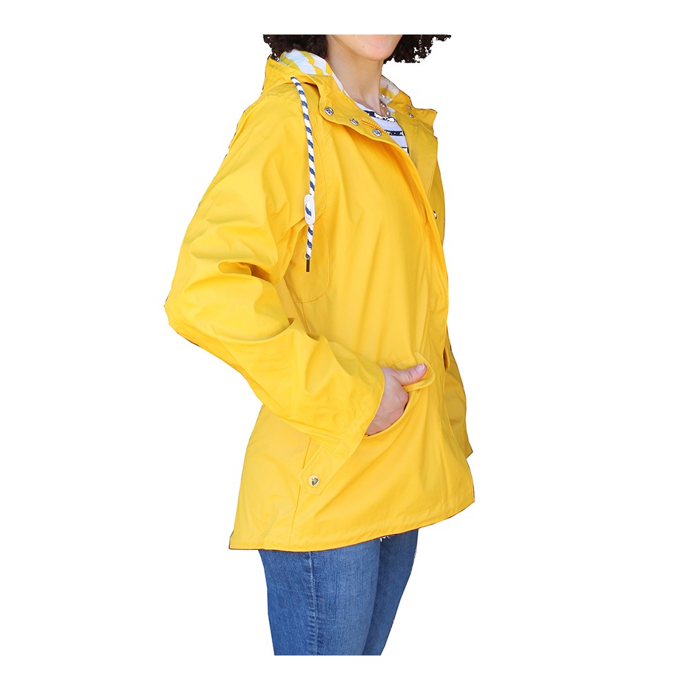  Mittory Chubasquero impermeable largo con capucha para mujer,  chaqueta de viaje con forro cortavientos S-XXXXXL, C-amarillo : Ropa,  Zapatos y Joyería