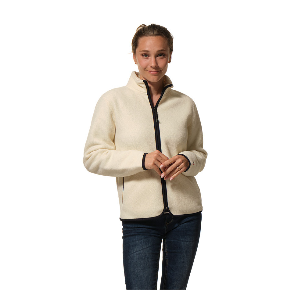 Ladies cream fleece jacket best sale