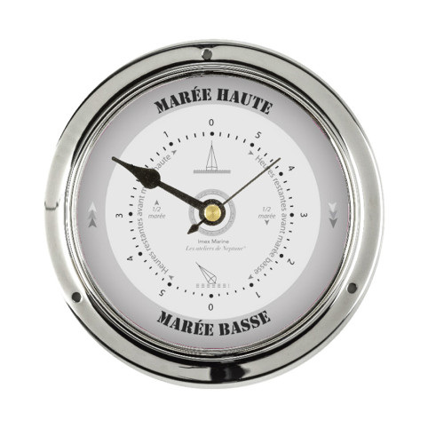 Baromètre Thermomètre Laiton/Noir - Marineshop : décoration marine