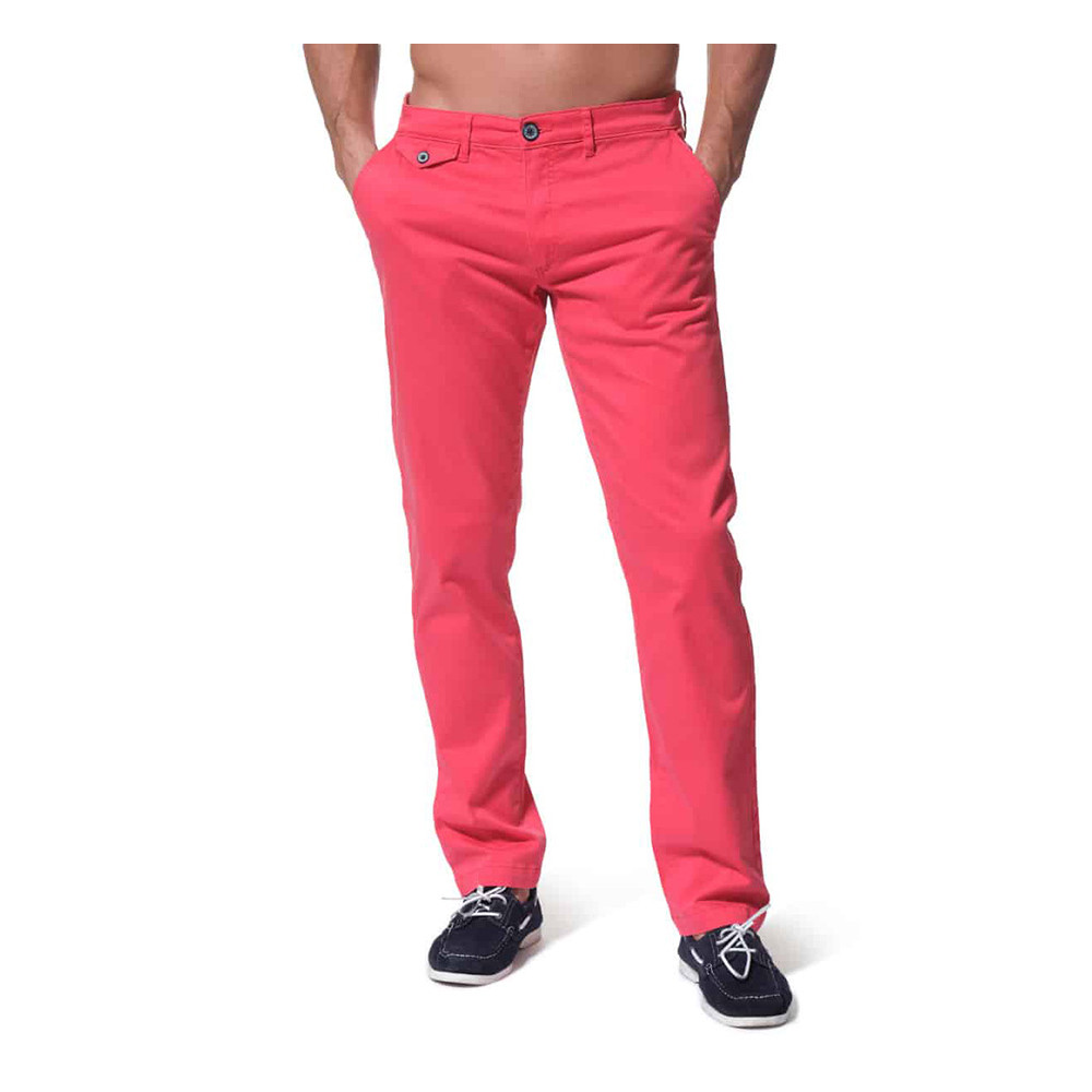 Pantalon chino rouge homme hotsell