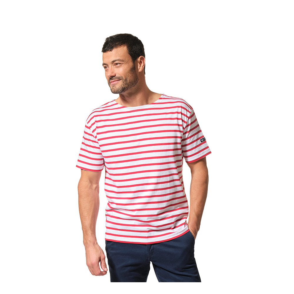 REGATE MEN S RED WHITE NAUTICAL T SHIRT